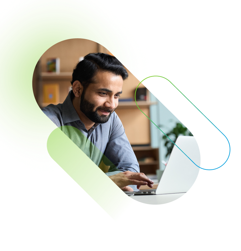 Man on computer